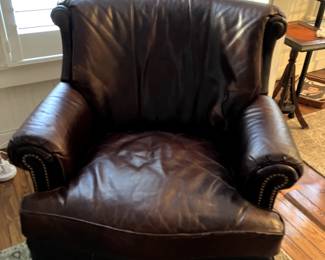 $375 - Leather chair swivel 