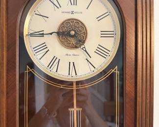 #23 - $200 - Howard Miller 3 Chimes Wall Clock 12"Wx6"Dx26"H