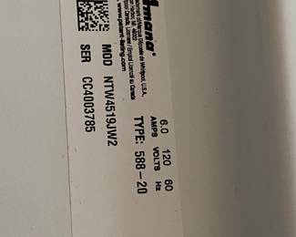 #90 - $240 - Amana washer 