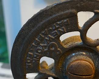 #51 - $50 - Vintage Hutchinson New York hand Mixer glass bowl