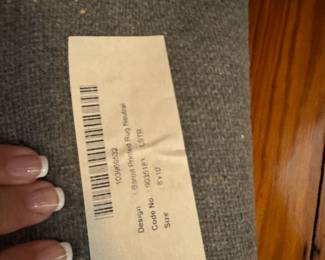 0#8 - $150 - Wool Kalin Tan & cream rug 8'x10'