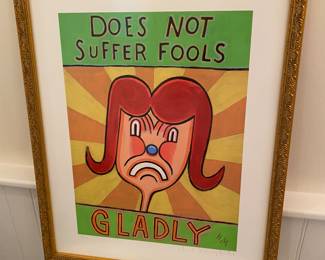 #68A - $70 each Hal Mayforth numbered Prints 17"Wx21"H "Gladly"