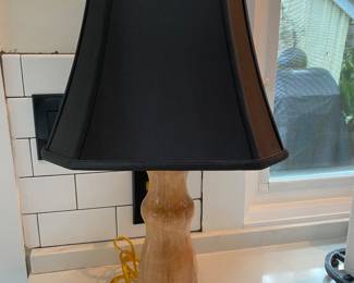 #44- $46 - Wood Lamp 12"Wx8"Dx22"H