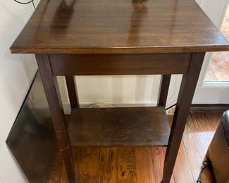 #36 - $50 - Small Wood Table 20"Wx14"Dx28"H