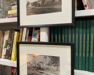 #48 - $50 - Pair Framed Vintage Fairhope Photos 15"Wx12"H