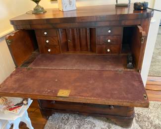 #31 - $450 - Wood desk w/3 drawers 42"Wx22"Dx45"H