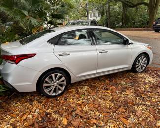 2021 Hyndai Accent limited Sedan 4D- 6000 miles approx. VIN 3KPC34A64ME128298 - Limited Sedan 4D (highest priced model) 4 cyclinder. Silver/black interior. Silent Bids start at $15000 & will close Sunday  11/17 at Noon, 