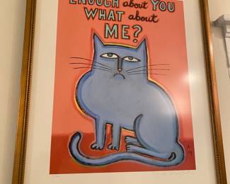 #68C - $70 each Hal Mayforth numbered Prints 17"Wx21"H "What about me "