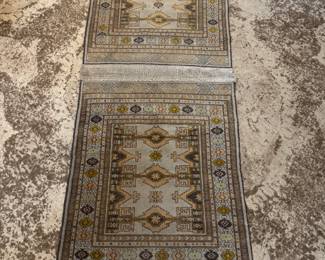 $100 - double Prayer Rugs 26"Wx5'6"L