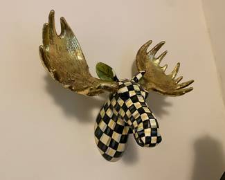 #56 - $250 - Mackenzie Childs Moose Head 19"Wx16"H