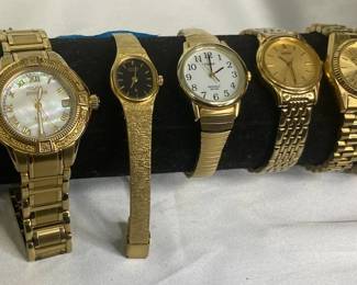 Croton Seiko Timex And More Womens Gold Colored Watches
