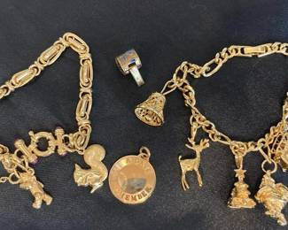 14k Charm Bracelet And Christmas Charm Bracelet