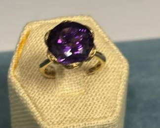 MW Spinel And 14k Gold Cocktail Ring