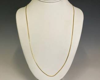 27in 14k Gold Square Chain