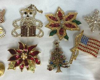 Austrian Crystal Joan Rivers Nolan Miller And Eisenberg Ice Pins