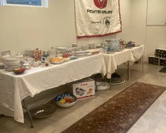 Italian/Spanish Dish sets, tea sets, vases