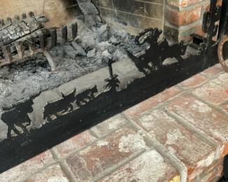 Black Iron fireplace surround