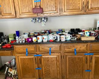 Lots of fun coffee cups