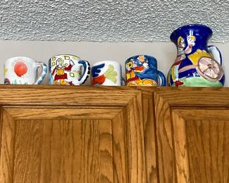 Italian cups and pitcher