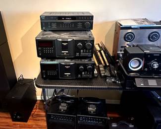 Pyle Speaker System ( Model Number PWMA930IBT) , Sony Meta Storage 300 CD, & Sony FM /AM Stereo Receiver