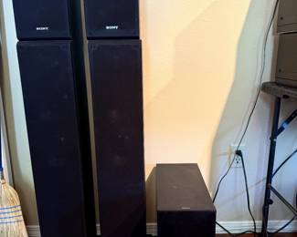 Sony subwoofer w/ 4 speakers ( model SA-WZ9F)