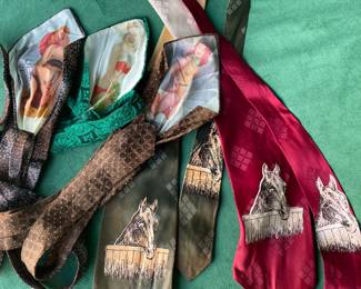 Vintage peek-a--boo ties