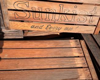 Vintage orange crates (not assembled)