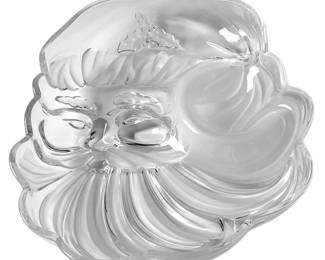 Gorham Crystal Santa Claus Platter