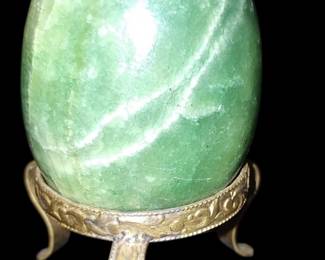Green Fluorite Egg Stand