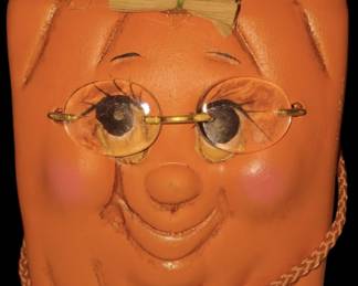 Vintage Halloween Anthropomorphic Pumpkin