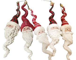 Santa Squiggly Ornaments