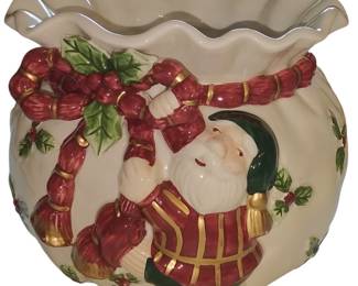 Fitz Floyd Old World Santa Bowl