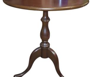 Wood Round End Table
