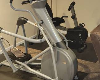 Schwinn bike and Vision Fitness Elliptical