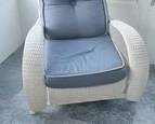 Outdoor chair with cushions