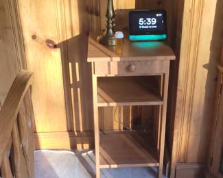 Wood side table