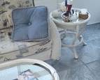 Outdoor furniture set -  loveseat, side table, and coffee table