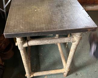 Steel slab table - very heavy