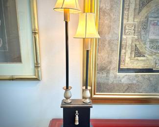 Second of two matching buffet lamps