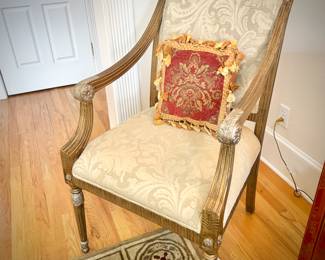 First of two fauteuil chairs