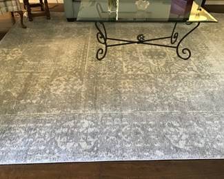 Rug only.  Vintage-style gray rug 9 x 12.  About 3 years old in excellent condition. $400 - 50% off original value