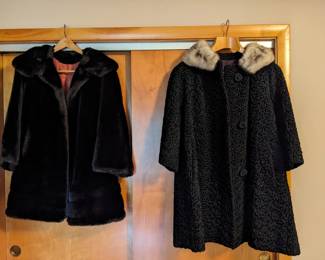 Black Curly Persian Lambs coat.