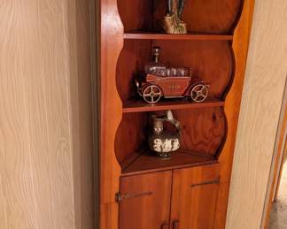 Corner cabinet.