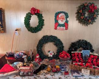 Vintage Christmas with Satin sheen ornaments.