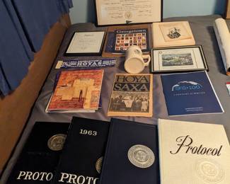 Georgetown memorabilia.