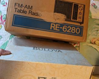 New old stock Panasonic and Bulova.