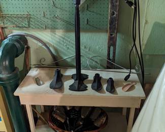 Cast Iron shoe forms.
