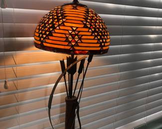 Native American-Inspired Lead Glass Lamp