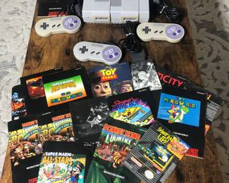 Vintage Super Nintendo + 3 Controllers