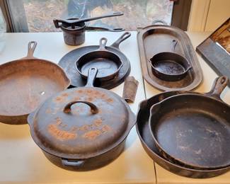 Griswold and Wagner cast irons.